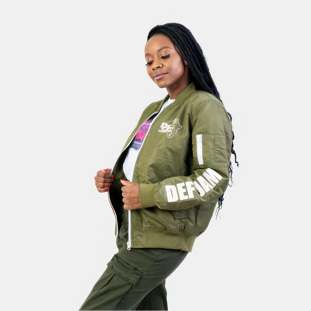 Def Jam Africa Bomber Jacket (Olive)