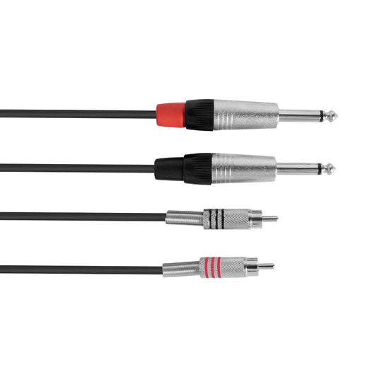 Dual RCA- Dual Jack 1.8m