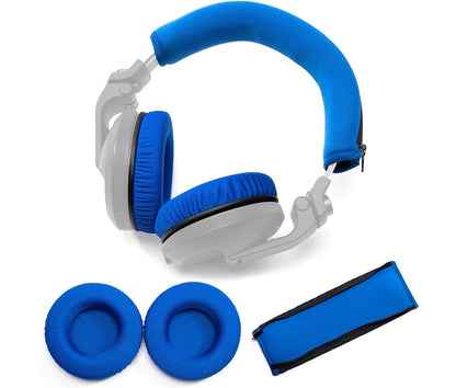 Pioneer Headphones Ear Pads & Headband Cushion [Blue, White & Orange]