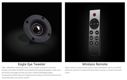 Edifier R1700BTs Bookshelf Speakers with Sub out +BT (Pair)