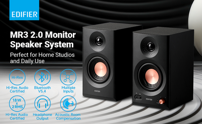 Edifier MR3 Studio Monitor/Multimedia Speakers with BT (Pair)