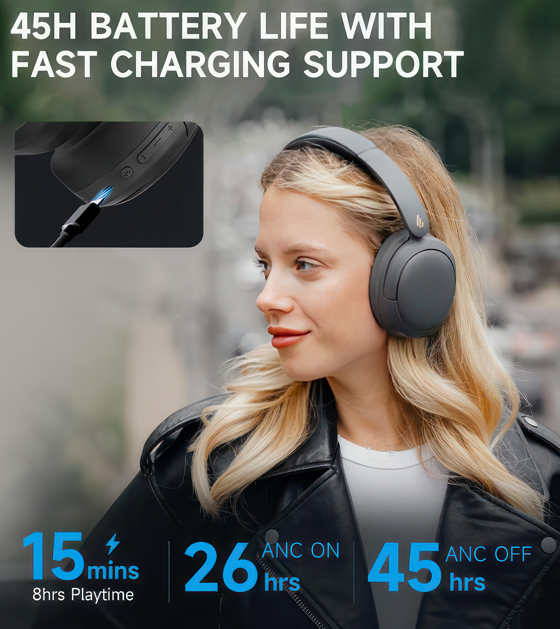 Edifier W800BT Pro Active Noise Cancellation Headphones