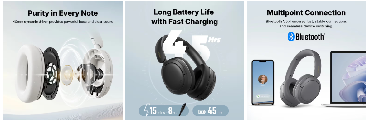 Edifier W800BTSE Bluetooth Stereo Headphones