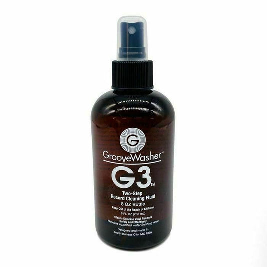 GrooveWasher G3 Two-Step Vinyl Record Cleaning Fluid 240ml Bottle