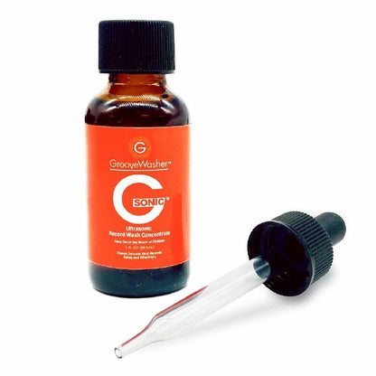 Groovewasher G-Sonic Ultrasonic Concentrate Vinyl Record Cleaning Fluid (30ml bottle)