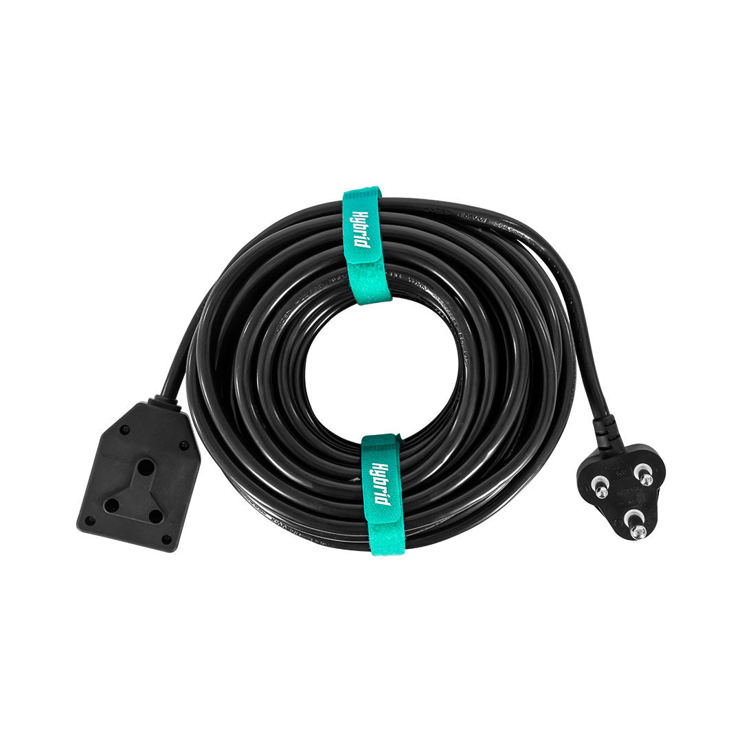 Hybrid Mains Extension 2.5MM 15M W/LED