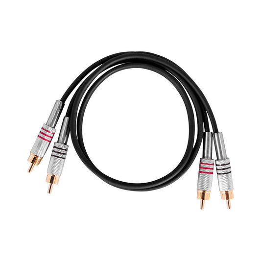 Hybrid Dual RCA - Dual RCA 0,8 m, vergoldet