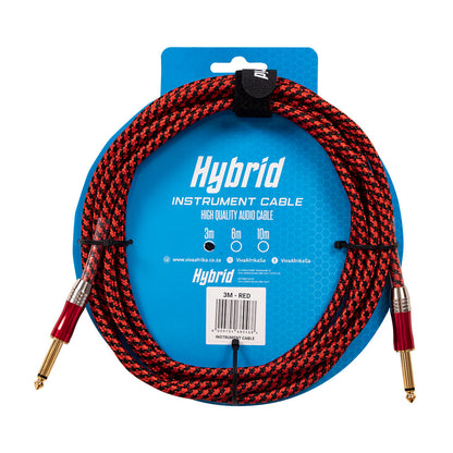 Hybrid Red JJ 3M gewebtes Instrumentenkabel [Rot]