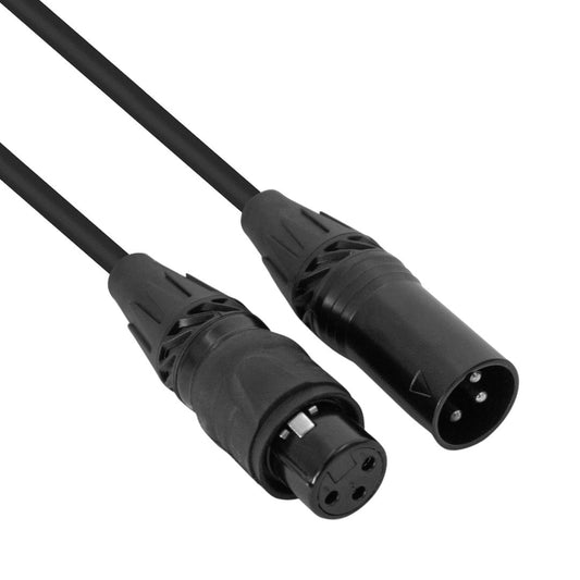 Hybrid-Audiokabel XLR(M) – XLR(F), 5 m, mit wasserdichtem Stecker