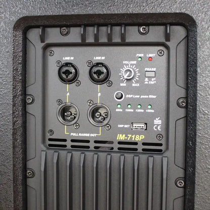 Imix IM718P 2400W Active Subwoofer
