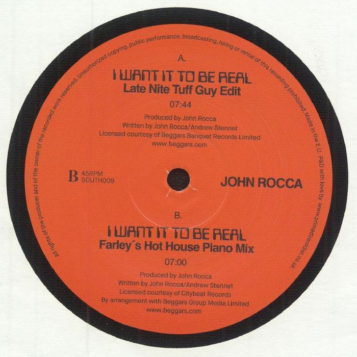 John Rocca - I Want It To Be Real