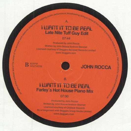 John Rocca - I Want It To Be Real