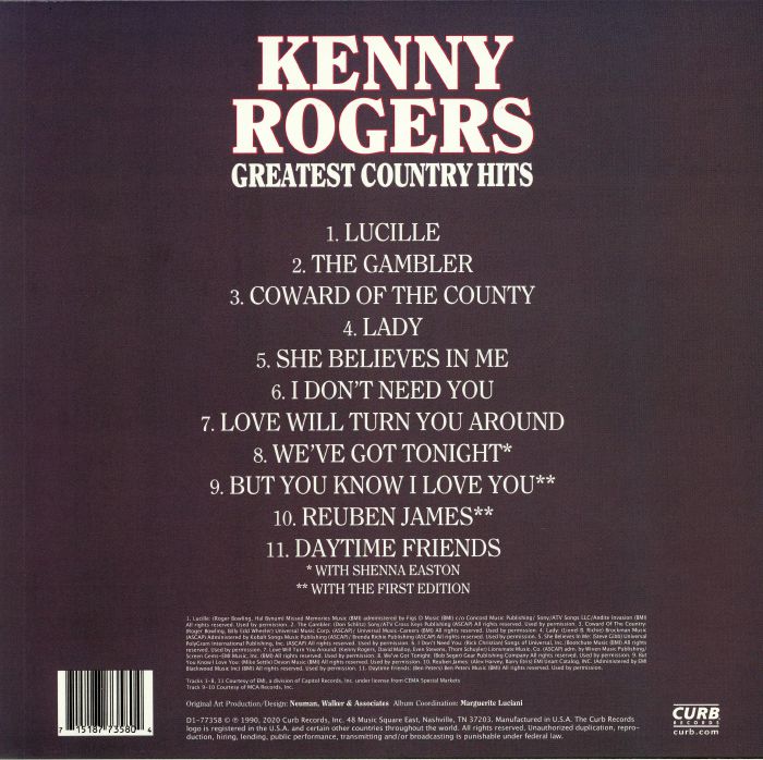 Kenny Rogers - Greatest Country Hits