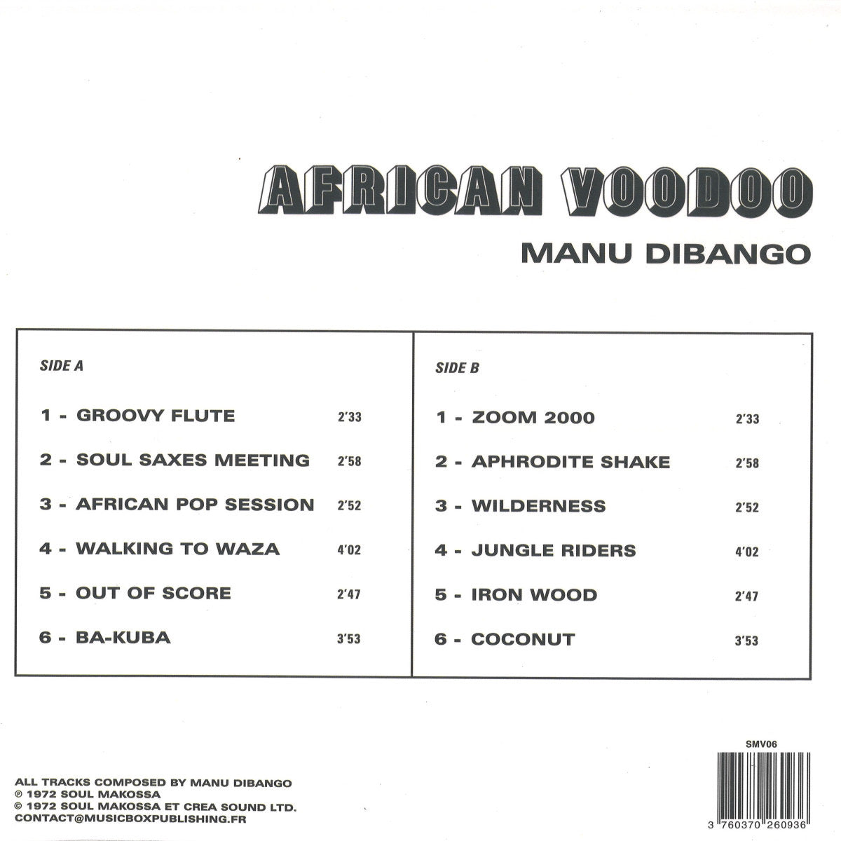 Manu Dibango - African Voodoo