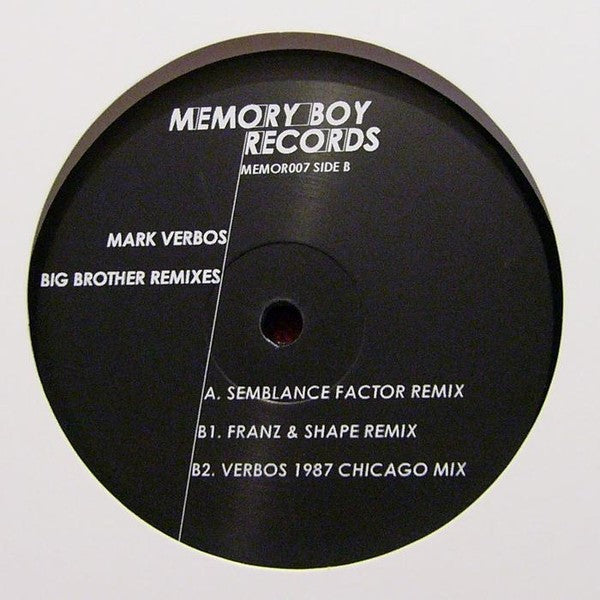 Mark Verbos Big Brother - Remixes