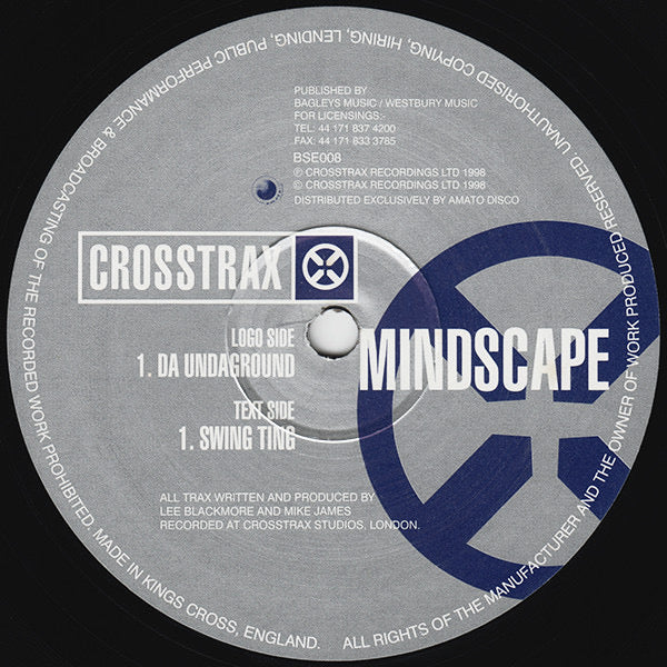 Mindscape ‎– Da Undaground / Swing Ting