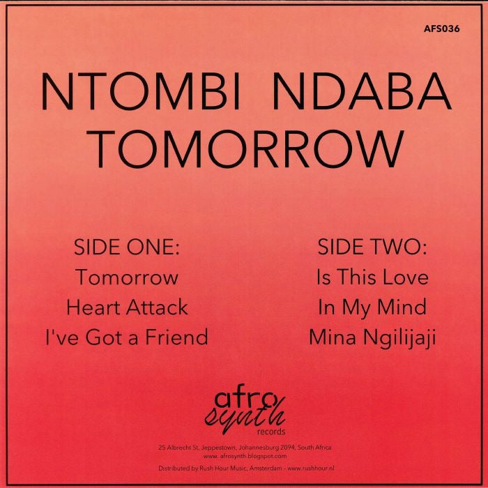 Ntombi Ndaba – Tomorrow LP+Beilage (Neuauflage)