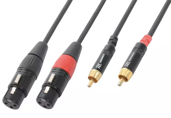 PDC CX68-3 2X XLR (F) – 2X RCA (M) 3M