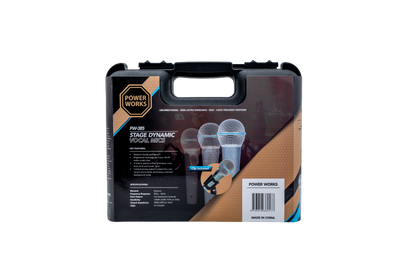 PowerWorks PW-385 Dynamic Vocal Microphone Kit