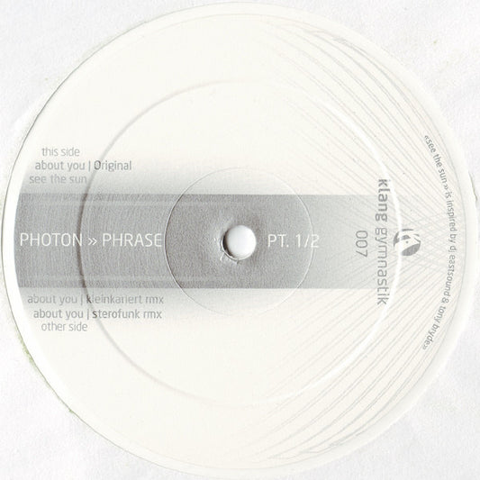 Photon ‎– Phrase (Part 1)