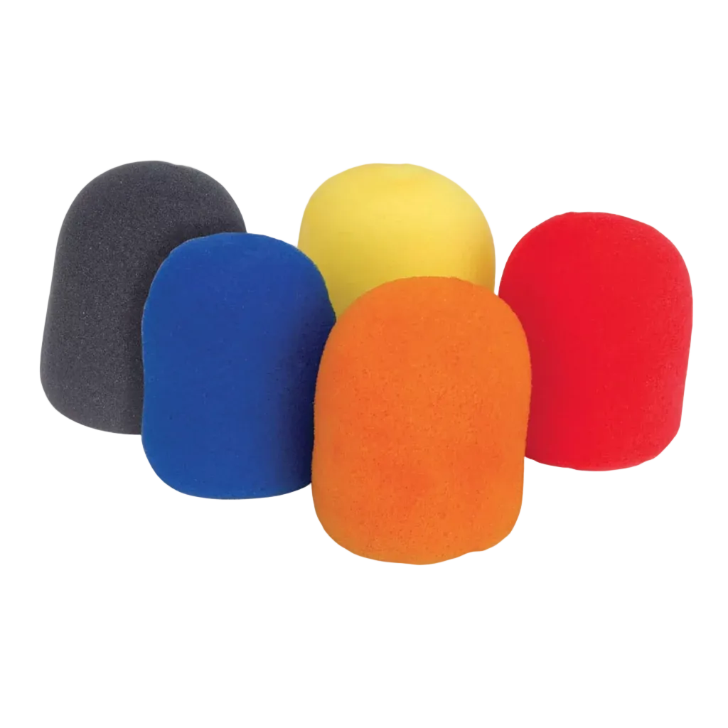 QTX – Microphone Windshields 35mm 5Pack Colour