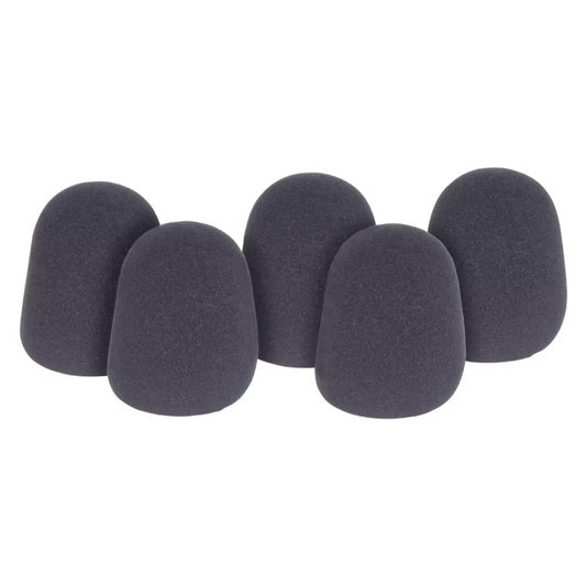 QTX – Microphone Windshields 35mm 5Pack Black