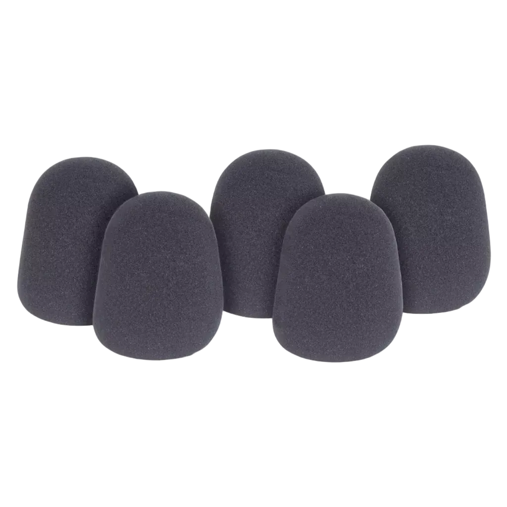 QTX – Microphone Windshields 35mm 5Pack Black