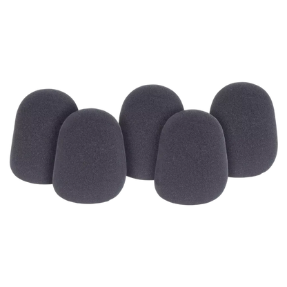 QTX – Microphone Windshields 35mm 5Pack Black