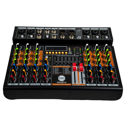 PowerWorks R902BT-USB 8-channel Analog Mixer