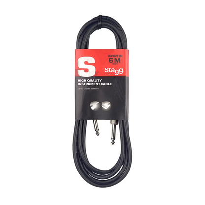 STAGG Standard Instrument Cable - Jack to Jack 6M