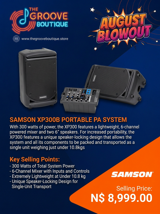 Samson XP300B – 300W Portable PA System + Bluetooth