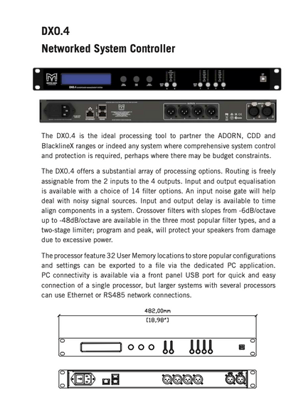 Martin Audio - Controlador DX0.4, DX0.6