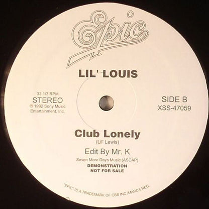 Michael Jackson / Lil Louis - You Are Not Alone, Club Lonely