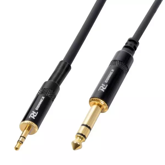 PDC CX82-1 Signal Lead 3.5MM Stereo Male – 6.3MM Stereo Male 1.5M