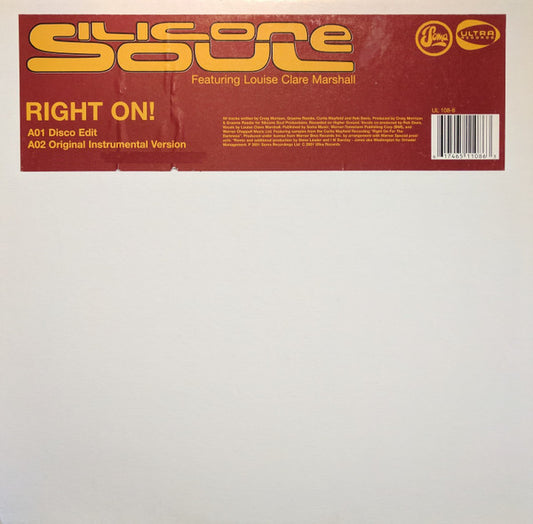 Silicone Soul feat Louise Clare Marshall - Right On! (reissue)