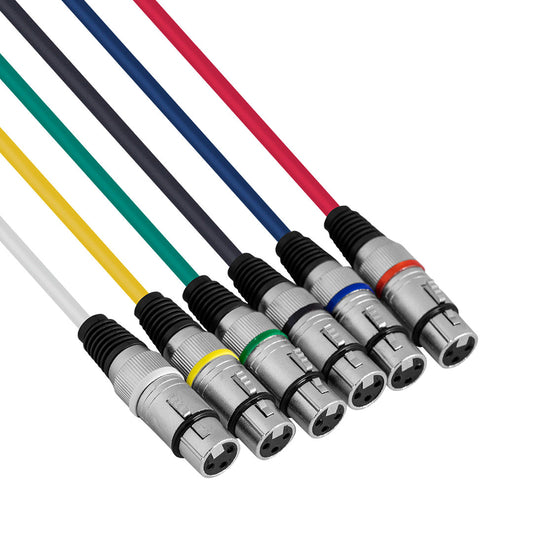Six Pack XLR Male – XLR Female, 1m