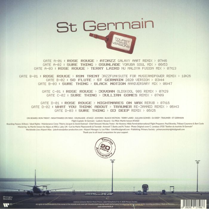 St Germain - Tourist 20th Anniversary (Travel Versions)