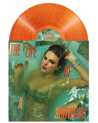 Taylor Swift - The Life of A Showgirl (translucent orange vinyl with gold glitter)