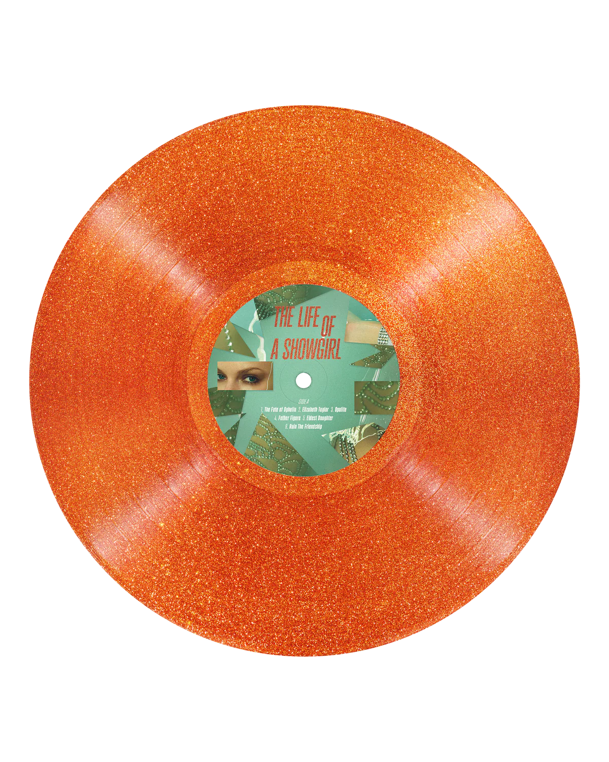 Taylor Swift - The Life of A Showgirl (translucent orange vinyl with gold glitter)
