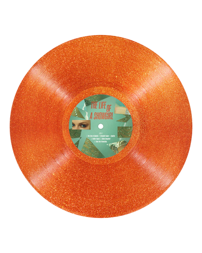 Taylor Swift - The Life of A Showgirl (translucent orange vinyl with gold glitter)