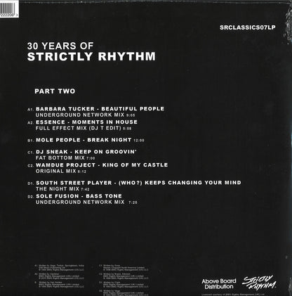 Various Artists - 30 Years Of Strictly Rhythm (Part 2)