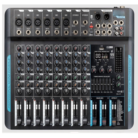 PowerWorks X10BT-UFX 8 CH Mixer with DSP