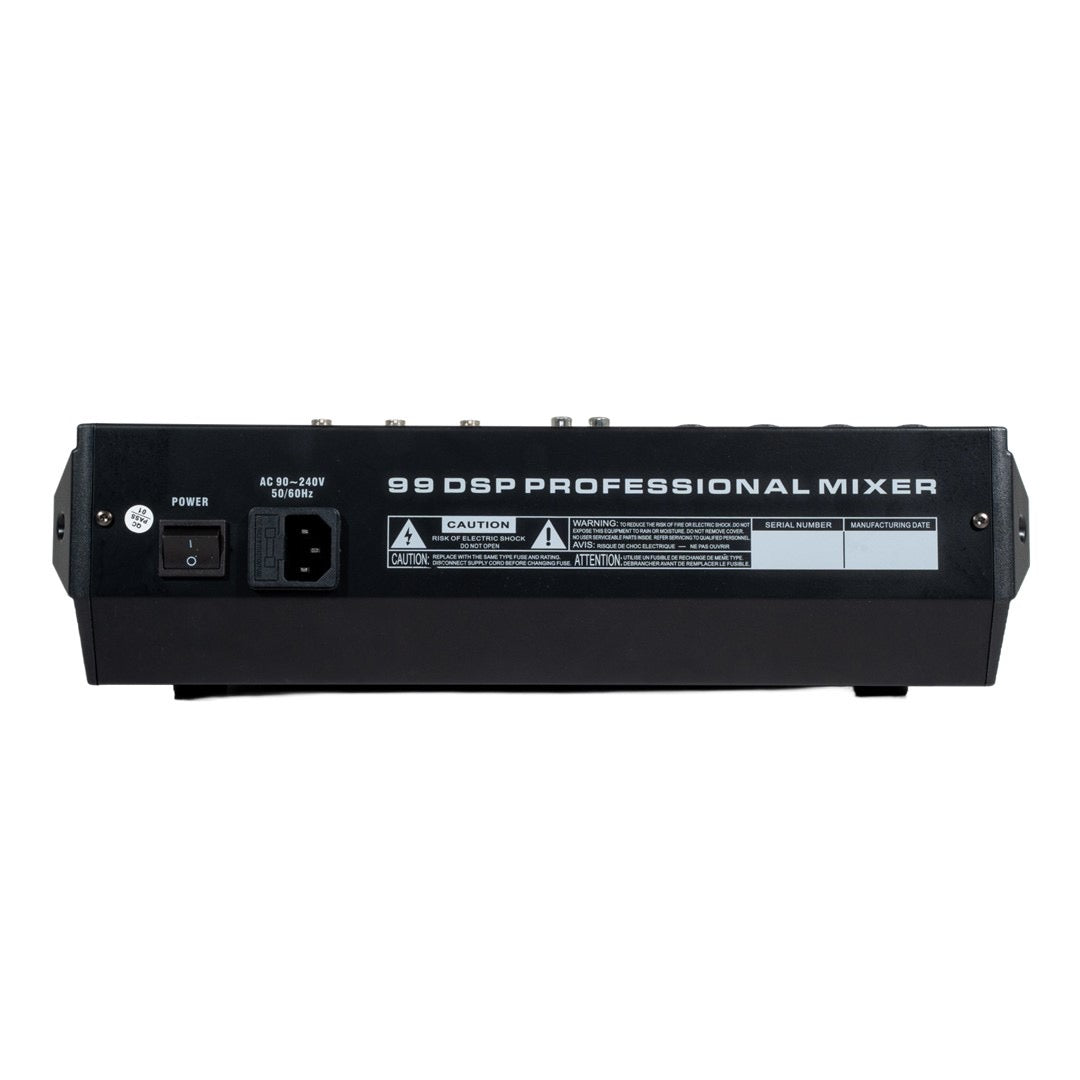 PowerWorks X1604BT-USB – 8 Channel Mixer with BT & USB