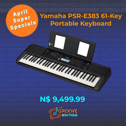 Teclado portátil Yamaha PSR-E383 de 61 teclas
