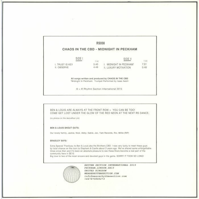 Chaos In The CBD - Midnight In Peckham