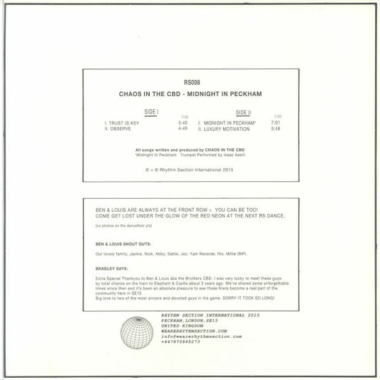 Chaos In The CBD - Midnight In Peckham