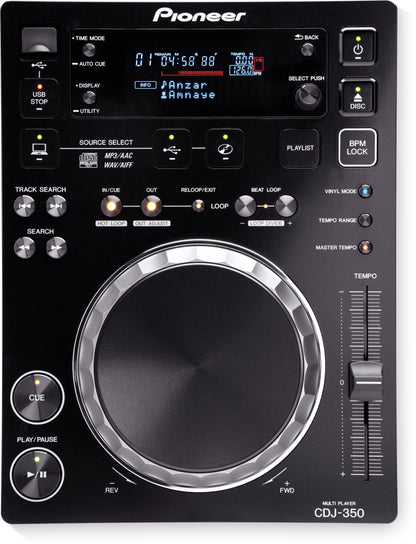 Pioneer CDJ-350 DJ-Multiplayer mit Disc-Laufwerk (schwarz)