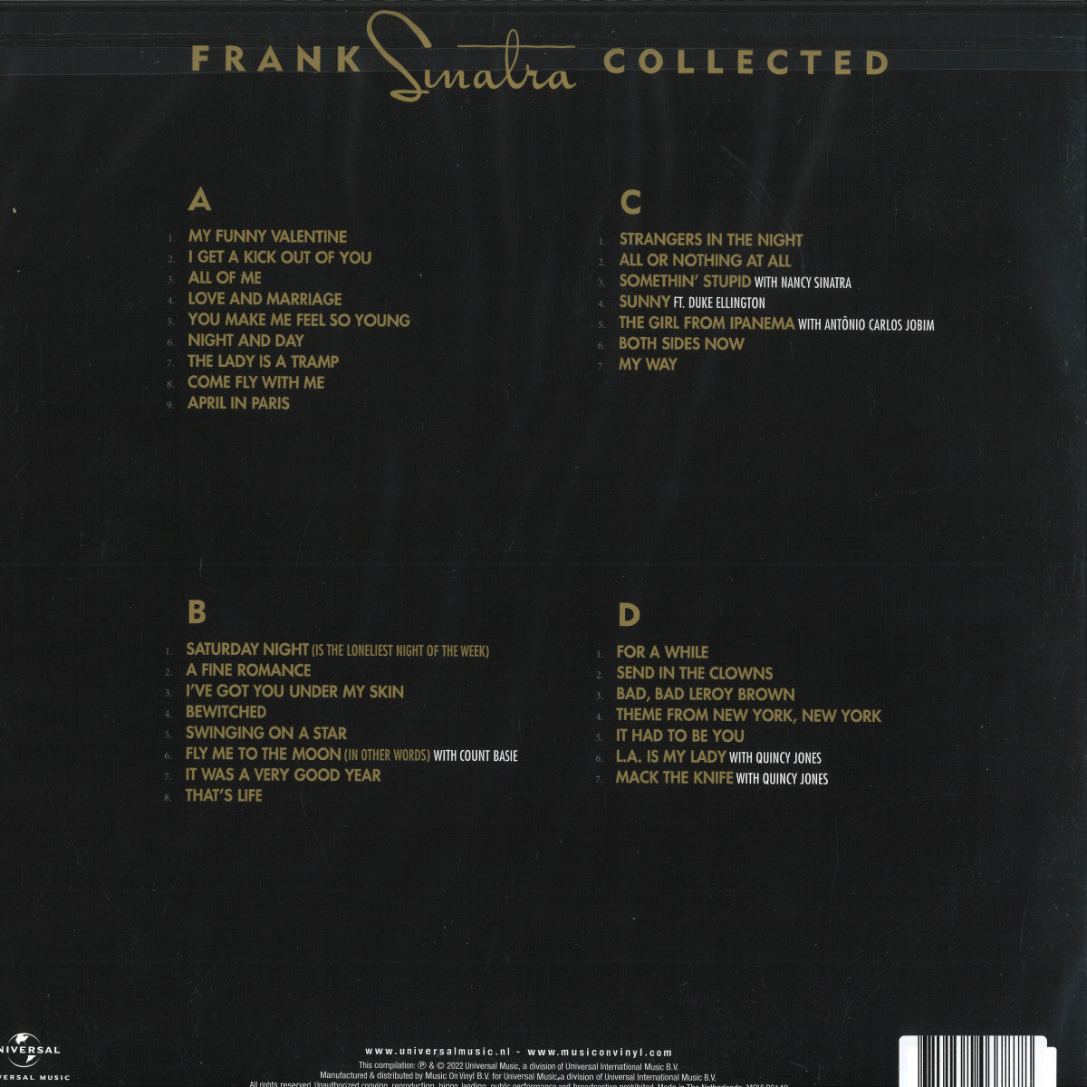 Frank Sinatra - Collected (translucent blue vinyl 2xLP)