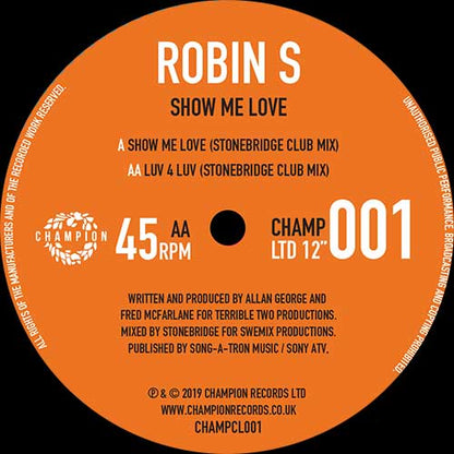 Robin S – Zeig mir Liebe / Luv 4 Luv