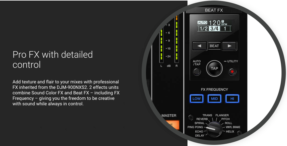 Pioneer DJM-750MK2 (4-channel performance DJ mixer)